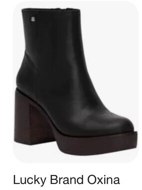 Lucky Brand Oxina Platform Leather Boot